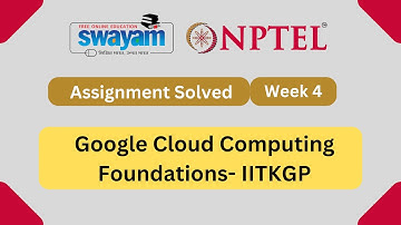 Google Cloud Computing Foundations Week 4 || NPTEL Antwoorden || Juli 2023
