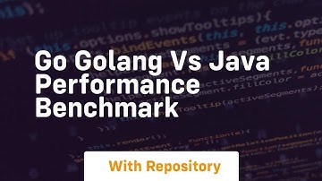 go golang vs java performance benchmark