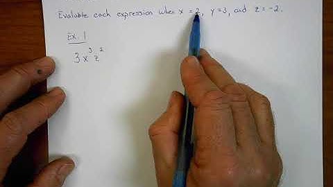 Math 1 Evaluating Expressions with Negative and Zero Exponents