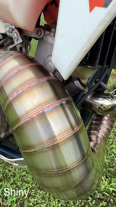 Old pipe to New pipe! #dirtbike #2stroke #pipe #shorts #motoes @moto.es07