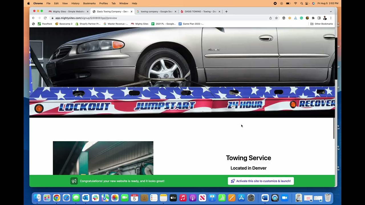 Create A Towing Company Website - Quick & Easy