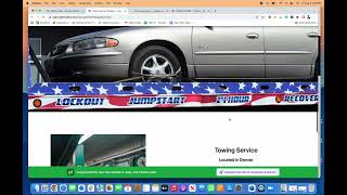 Create A Towing Company Website - Quick & Easy screenshot 1