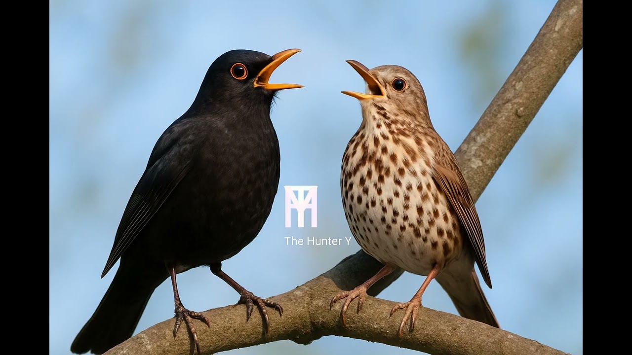 صوت شحرور وسمن للصيد المحترف turdus song thrush 