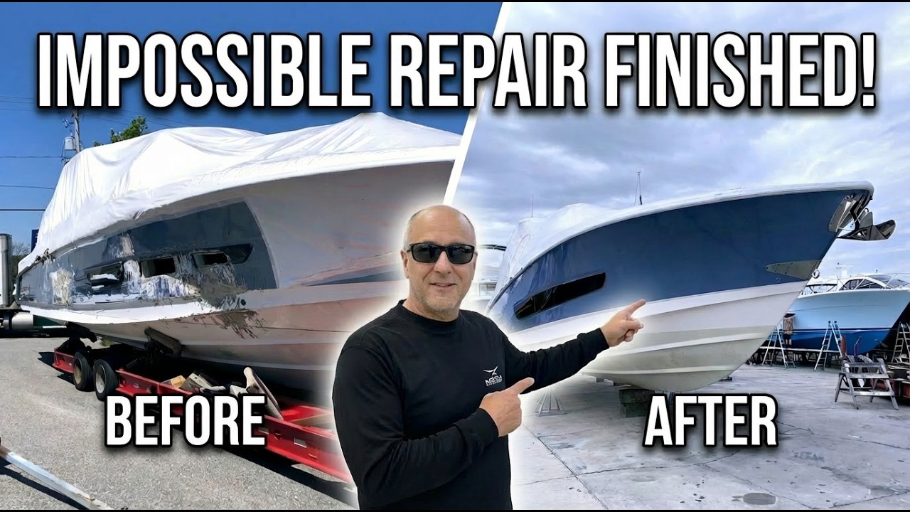 Мы совершили невозможное: Видео 7 - Ремонт Boston Whaler 420. Финал. Видео 7.