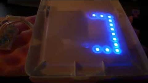 Arduino LED Matrix testing - light diffusion and refresh rates250