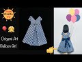Origami Art l Girl with balloons | DIY gift ideas