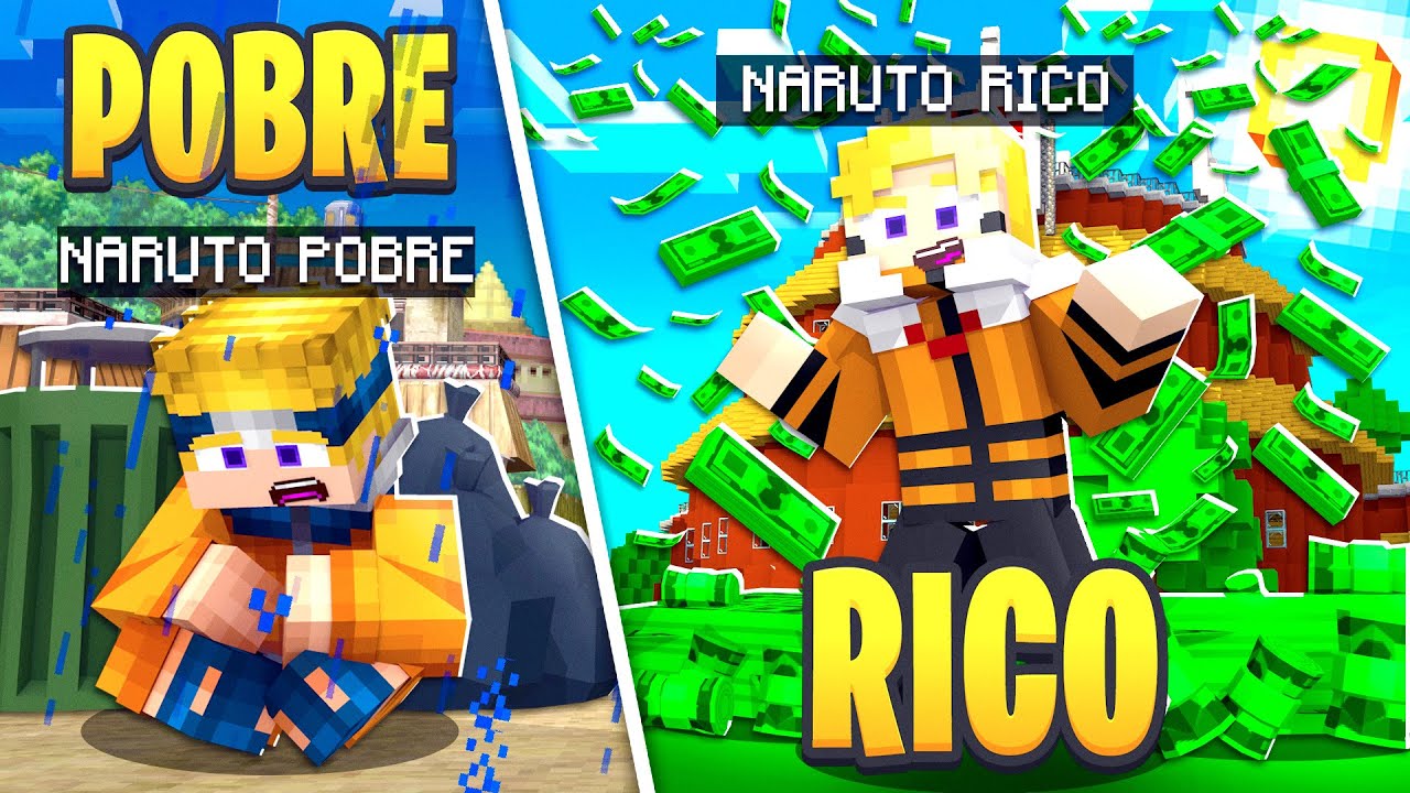 RICO VS POBRE DA KAKASHI no MINECRAFT! ​‹‹ P3DRU ›› - BiliBili