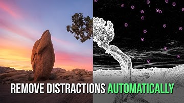 Remove dust spots and power lines automatically