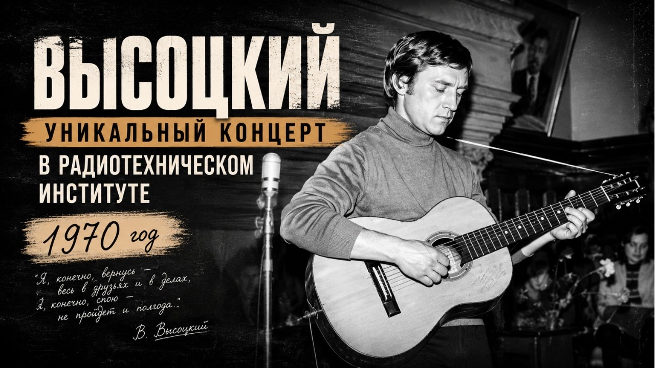 Vysotsky — Unique Concert at the Radio Engineering Institute, 1970