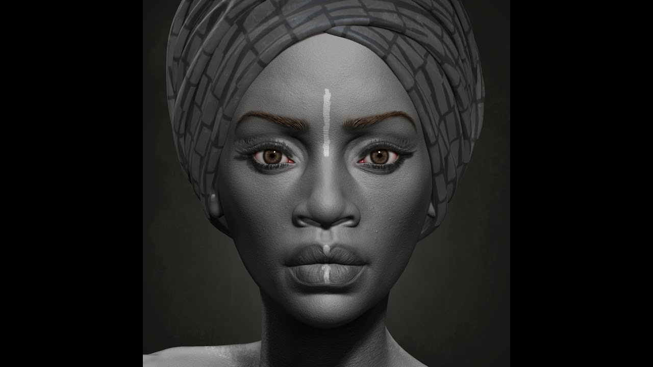 zbrush african hair