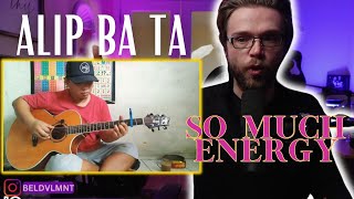 ALIP BA TA - BLACK OR WHITE (Finger Style Cover) | REACTION