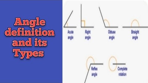 Angle Definition and its Types #video