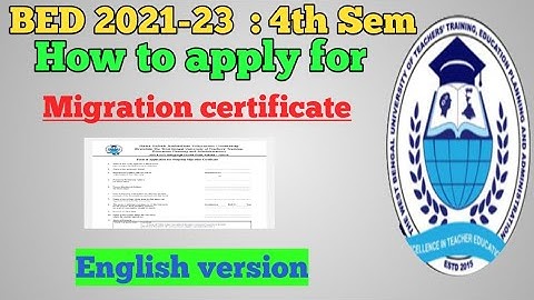How to apply b.ed migration certificate