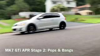 GTi LOUDEST EXHAUST EVER : APR Pops and Bangs