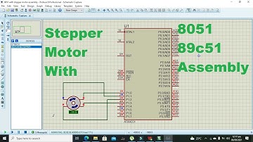 stepper motor with 8051/89c51 using assembly language in proteus