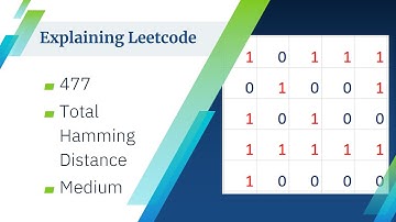 Explaining Leetcode #477 Total Hamming Distance (Medium)