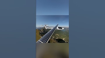 This plane flies on solar power alone