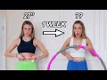 i used a WEIGHTED HULA HOOP everyday for a week (i lost how many inches??)