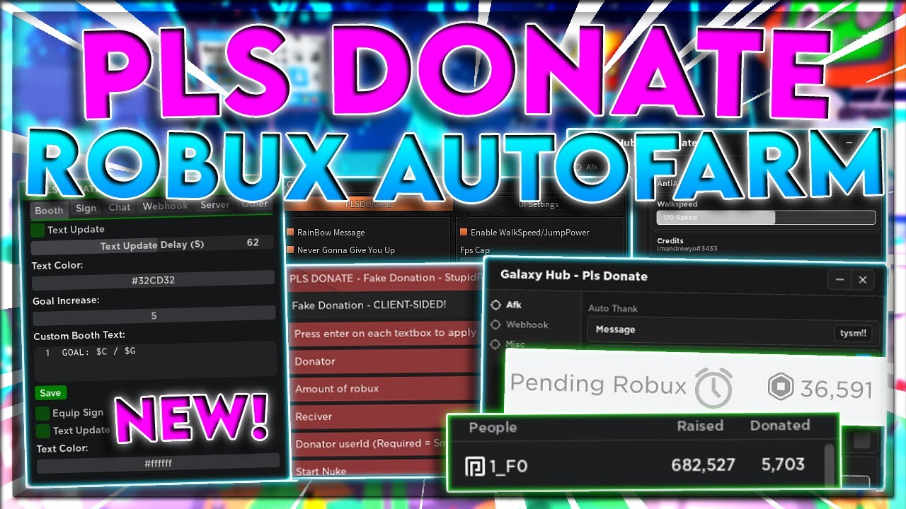 Roblox PLS DONATE Script - Auto Thank, Anti-AFK » Download Free