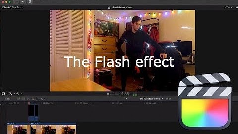 The flash run in effect! Final cut pro tutorial