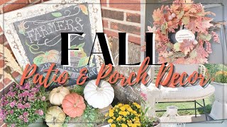 Fall Patio \& Porch Refresh \& Decor | Small Patio Ideas | Fall 2021 | Outdoor Fall | The Craf-T Home