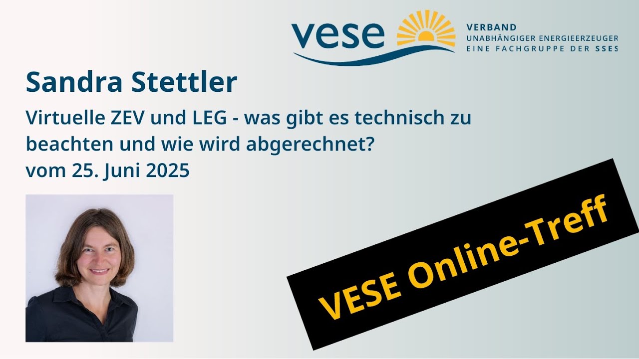 Virtuelle ZEV und LEG – was gibt es technisch zu beachten und wie wird abgerechnet?