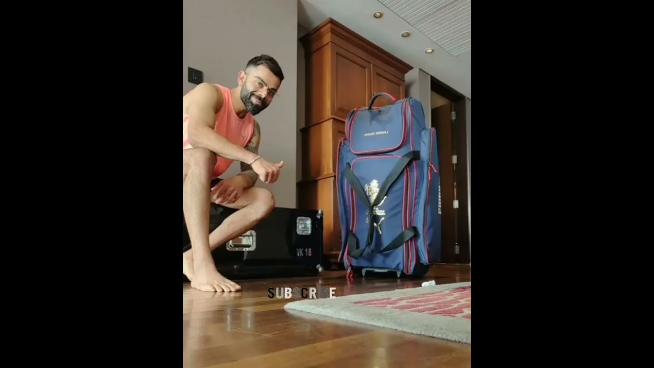 VIRAT KOHLI SHARE HIS RCB KIT BAG FULL VIDEO 