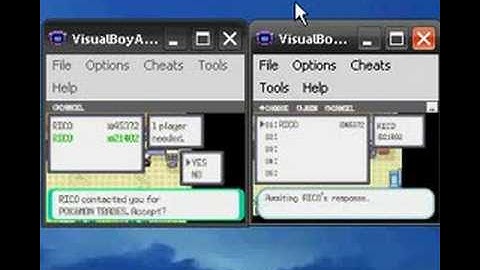 How to trade pokemon with Visual boy advance Link