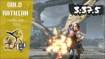 [MHR Sunbreak] MR★6 - Gold  Rathian Switch Axe Solo 3