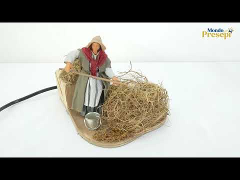 Contadina che spaglia in movimento serie 12 cm Video