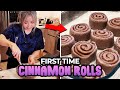 First time making cinnamon rolls