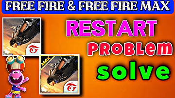 SOLVE FREE FIRE RESTART PROBLEM || Background App Restart Problem Free Fire Max