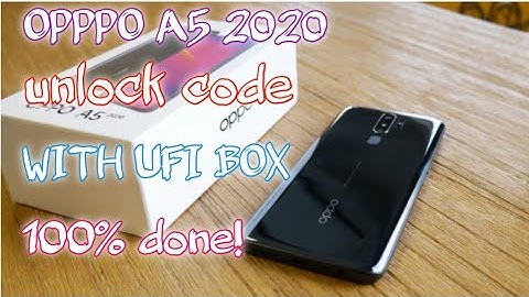 OPPO A5 2020 CPH1931 UNLOCK CODE AND FRP WITH UFI BOX