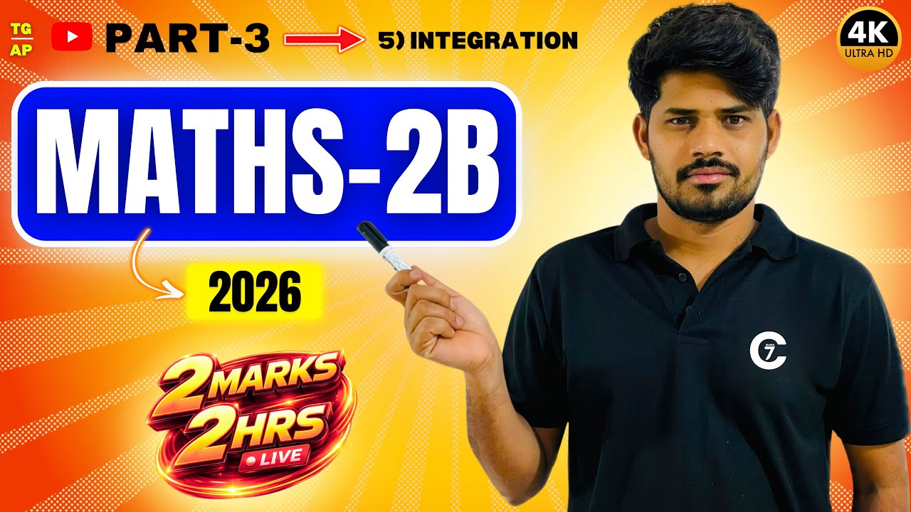 maths 2b most important questions 2026 | 2 Marks - 2hrs | Part -3 | Chaitu7 marathon 