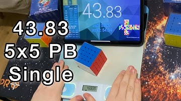 5x5 single 43.83 PB / MoYu Aochung v6 Dual Track 🇺🇦