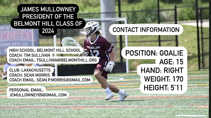 James Mullowney 2024 Lacrosse Goalie Highlights (2...