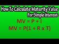 Understanding Simple Interest and Maturity Value
