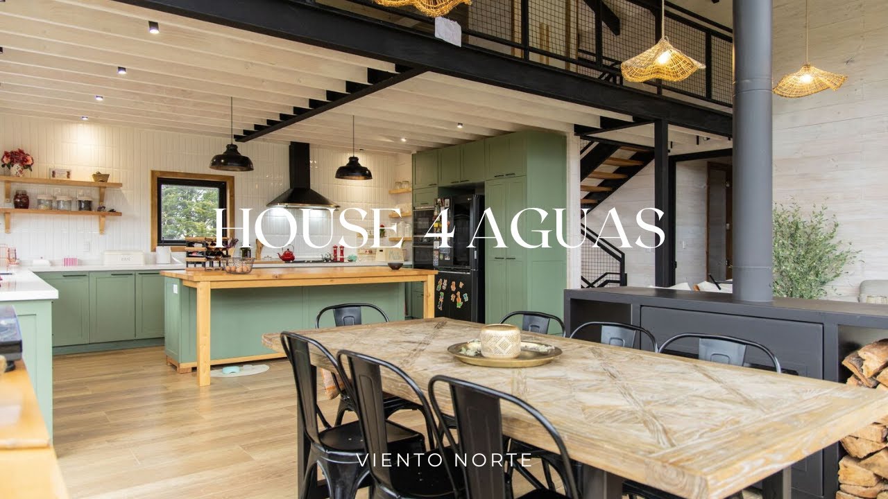 Дизайн дома с потрясающим видом на вулкан Кальбуко и озеро Льянкиуэ (HDI • HOME DESIGN IDEAS)