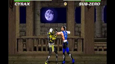 Best fight in Mortal Kombat 3 (SNES) ( Cyrax vs Sub-Zero )