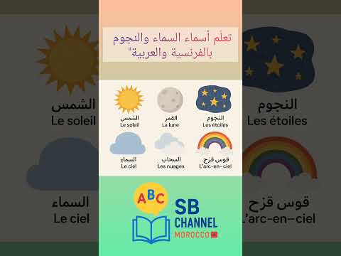 فرنسي للمبتدئين تعل م أسماء السماء والنجوم بالفرنسية والعربية