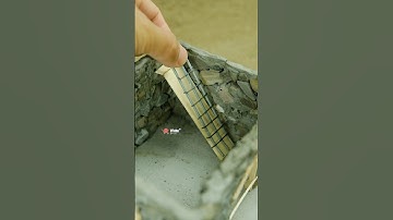 How to make reinforced concrete stairs #vfuho #house #miniature #diy