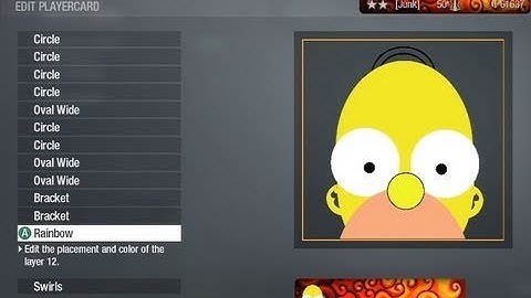 Homer Simpson Emblem Tutorial Call Of Duty Black Ops front view