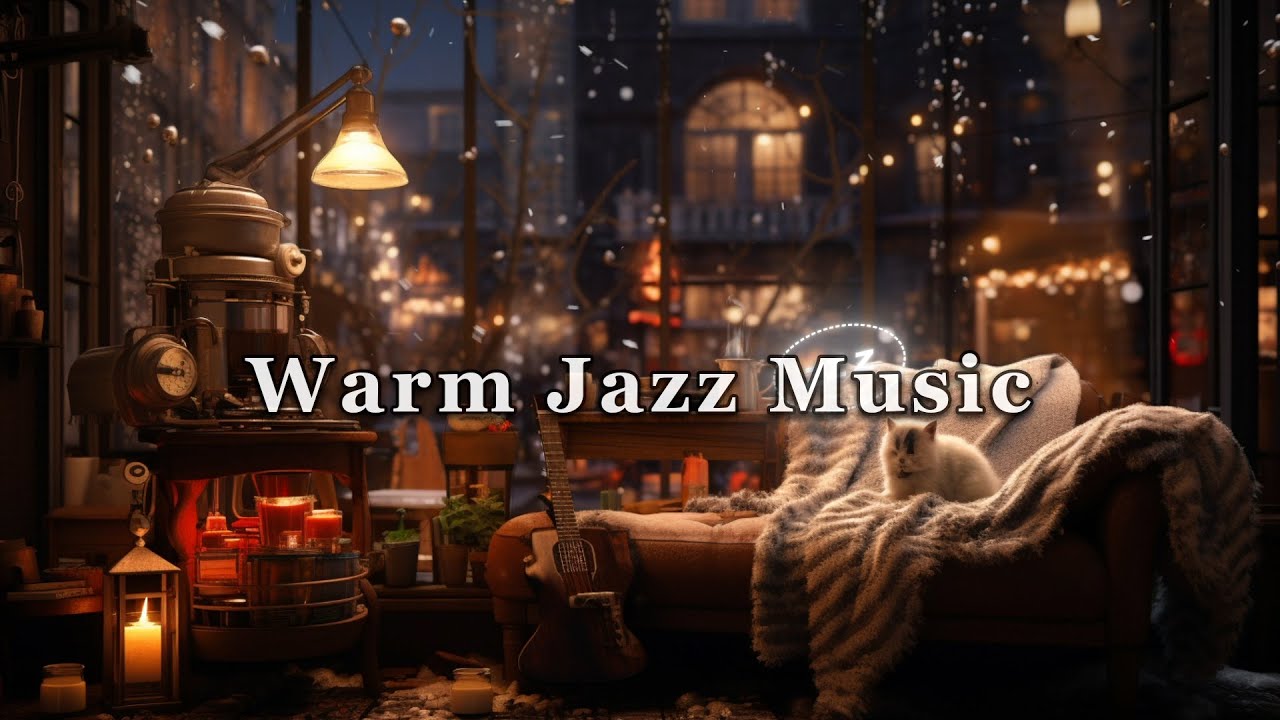 Relaxing Jazz Music For A Good Day In A Cozy Cafe Space ☕ Study, Work ...
