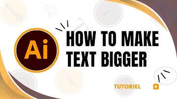 How to make text bigger in adobe Illustrator