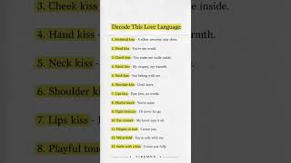Decode This Love Language #shorts #selfimprovement #foryou #mindset #life #motivation #lifelessons