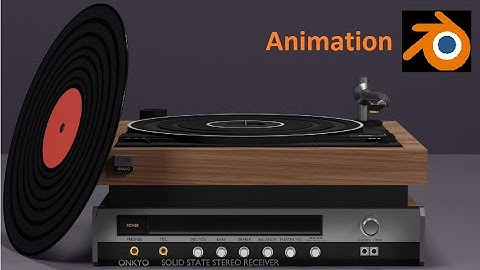 Vinyl RecordPlayer ONKYO Y-200 using Blender || Animation