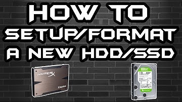 How To Setup/Format a SSD/HDD (Windows 7)