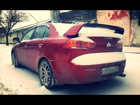 Установка спойлера lancer 10