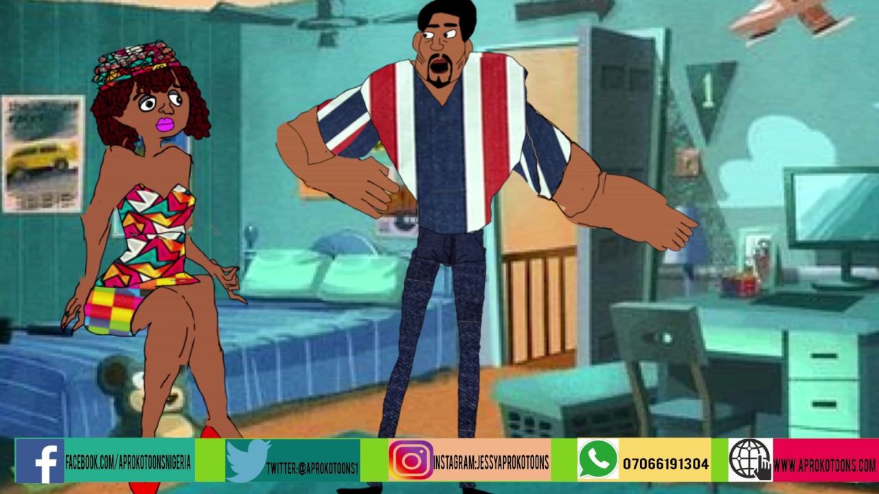 FUNNY NIGERIA CARTOON:HUSBAND AND WIFE CHITCHAT OVER CHEATING AND TRUST