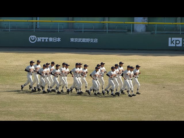 高校野球 両校アップ開始 ランニング 》日大櫻丘 0 - 4 都立紅葉川 2022年